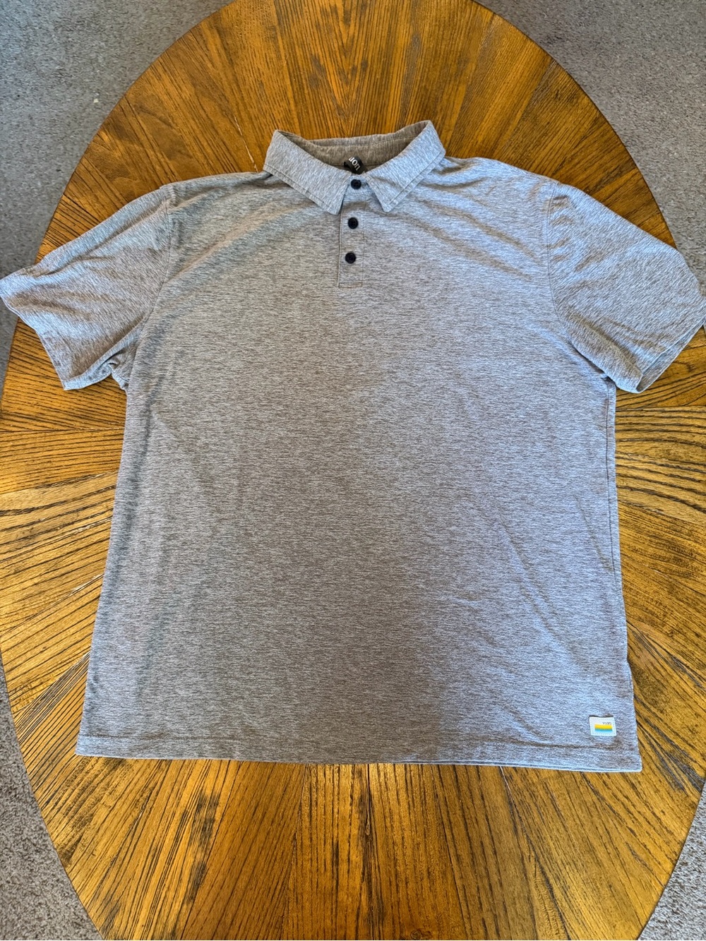 Vuori Heather Gray Short-Sleeve Polo